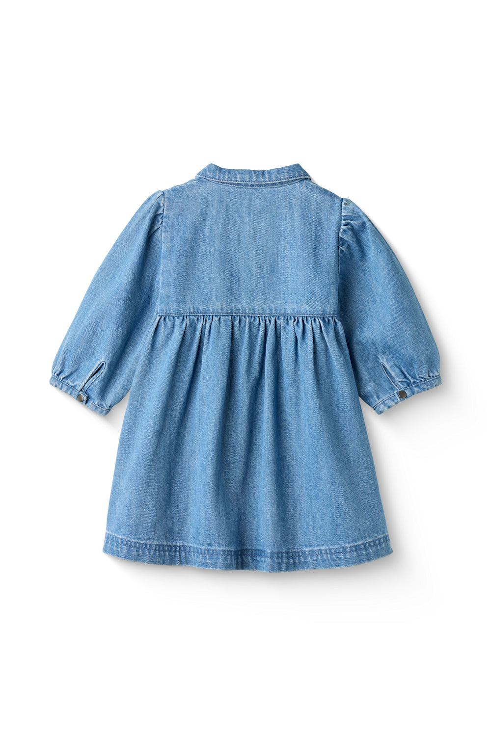 Copenhagen Colors – Denim Jurk met Puff Mouwen