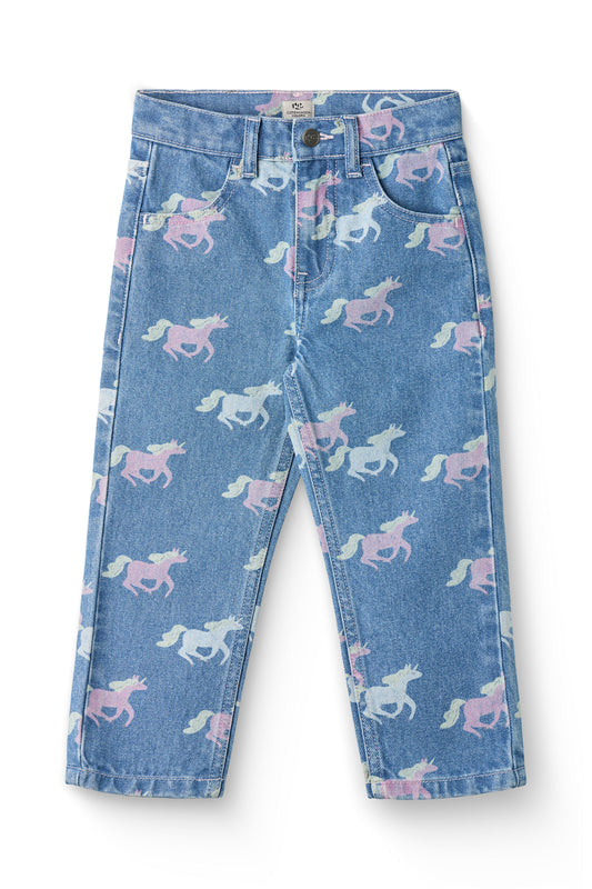 Copenhagen Colors – Biologische Jeans met Unicorn Print