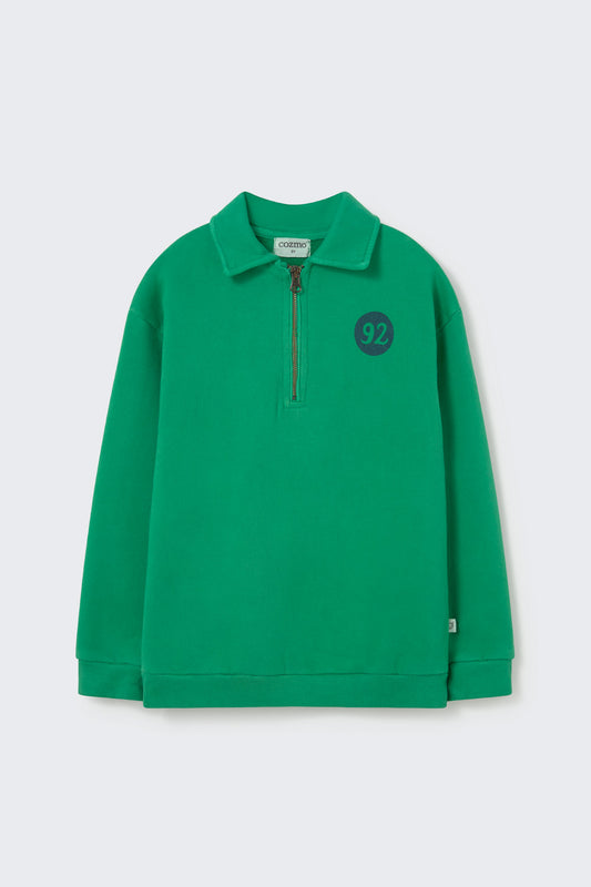 Cozmo - OTTO Polo Sweater | Grass Green