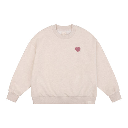 Navy Natural - Oversized Sweater Lilas Heart
