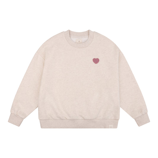 Navy Natural - Oversized Sweater Lilas Heart