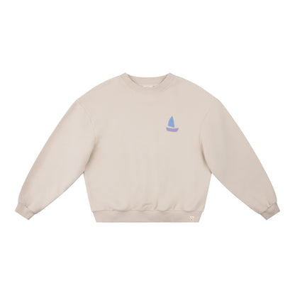 Navy Natural – Oversized Sweater Small Boat