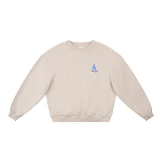 Navy Natural – Oversized Sweater Small Boat