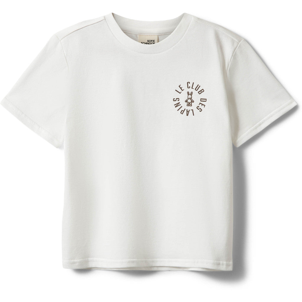 Sofie Schnoor - AstaKB T-shirt Off White | Kids T-shirt met Bunny Print