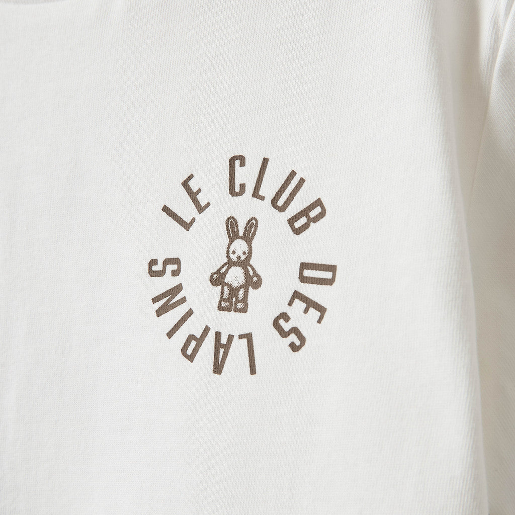 Sofie Schnoor - AstaKB T-shirt Off White | Kids T-shirt met Bunny Print