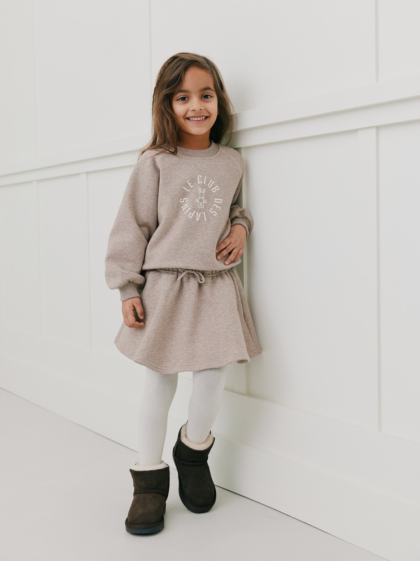 Sofie Schnoor - KIDS ElisKB Sweater | Brown Melange