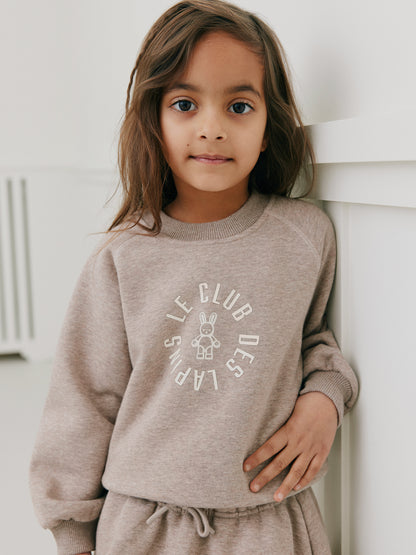 Sofie Schnoor - KIDS ElisKB Sweater | Brown Melange