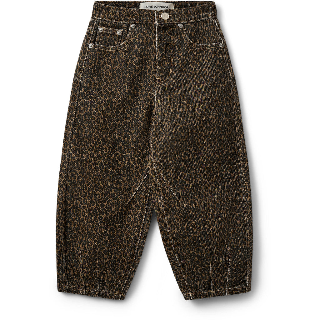 Sofie Schnoor - NeikaKB Jeans Leopard | Meisjes Jeans met Luipaardprint