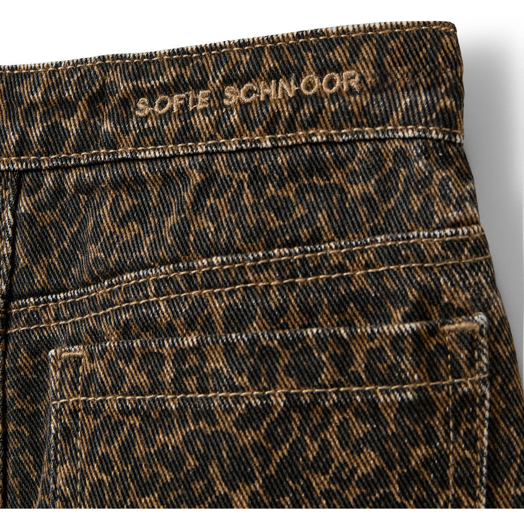 Sofie Schnoor - NeikaKB Jeans Leopard | Meisjes Jeans met Luipaardprint