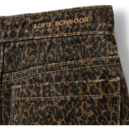 Sofie Schnoor - NeikaKB Jeans Leopard | Meisjes Jeans met Luipaardprint
