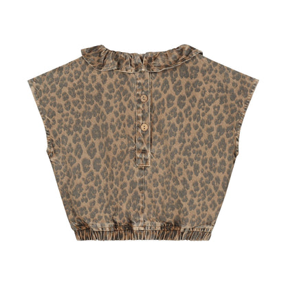 Charlie Petite -  Paige Top Tiger Print