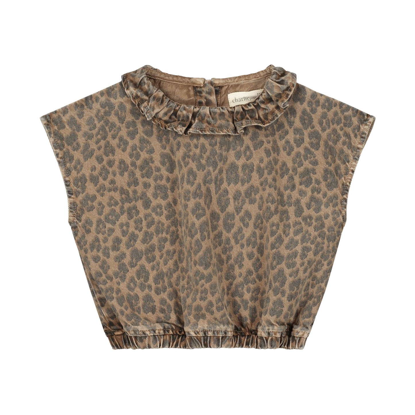 Charlie Petite -  Paige Top Tiger Print
