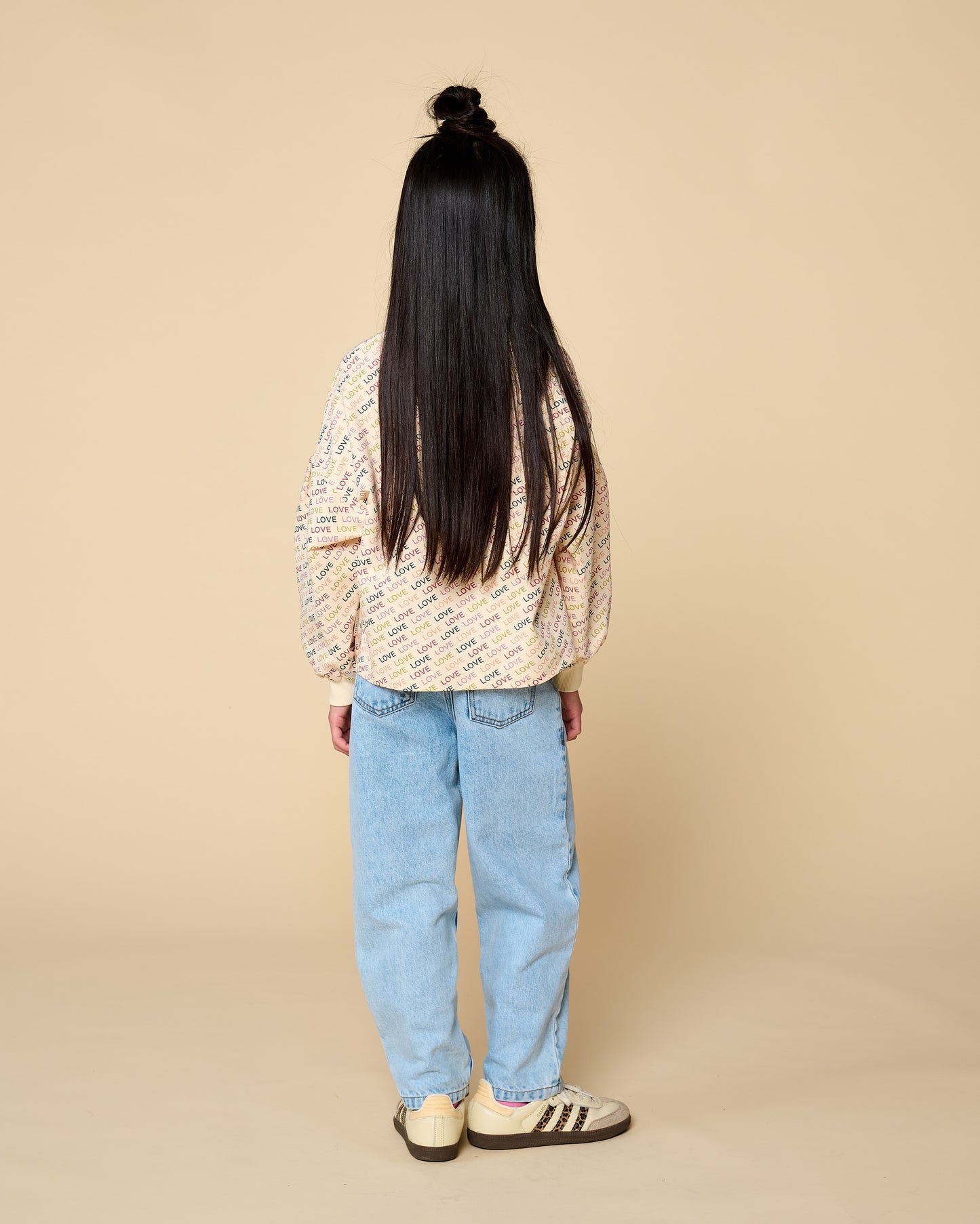 Petit Blush - Meisjes Balloon Fit Jeans | Light Blue