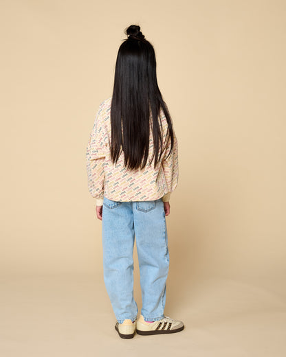 Petit Blush - Meisjes Balloon Fit Jeans | Light Blue