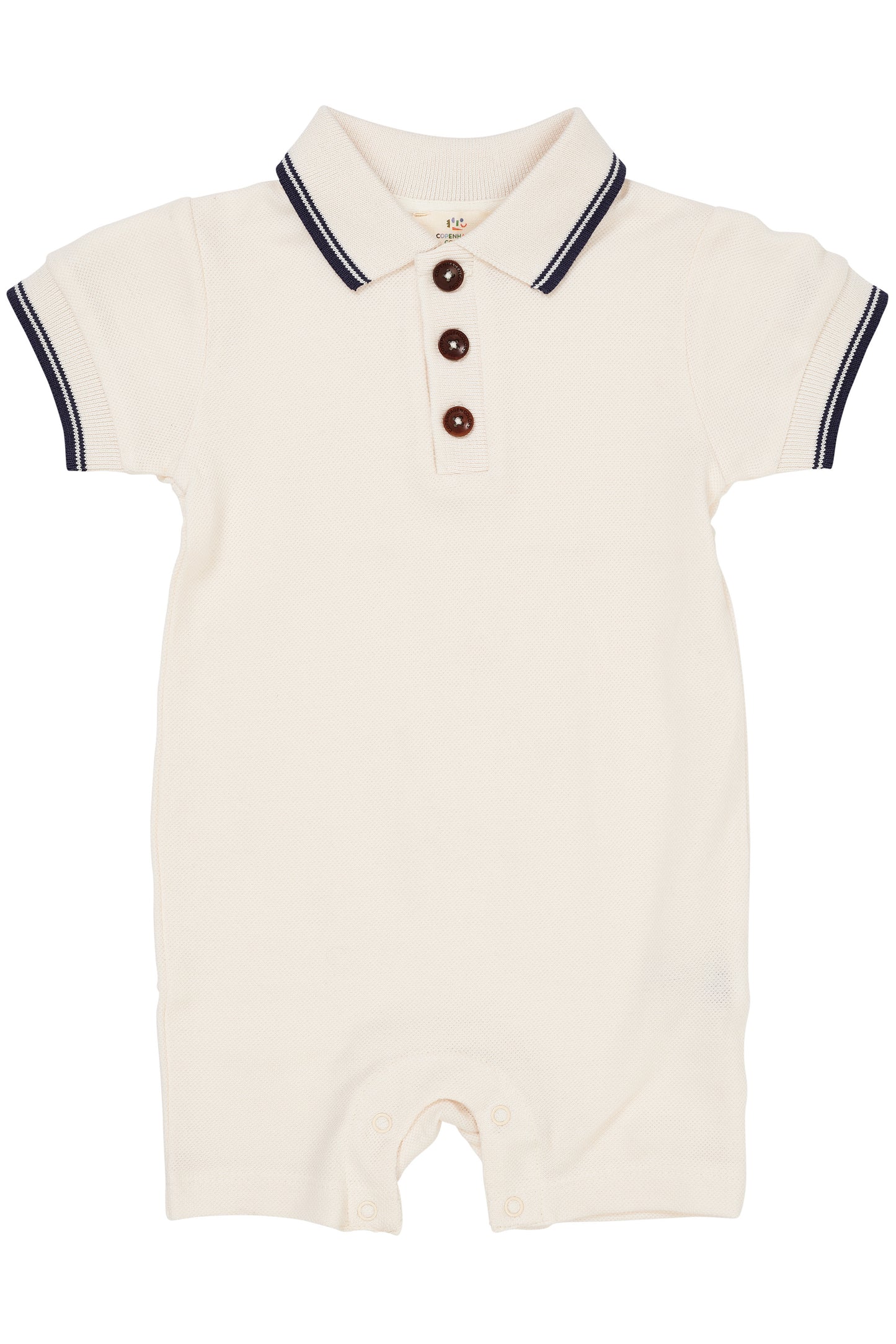 Copenhagen Colors - Pique Polo Romper Cream