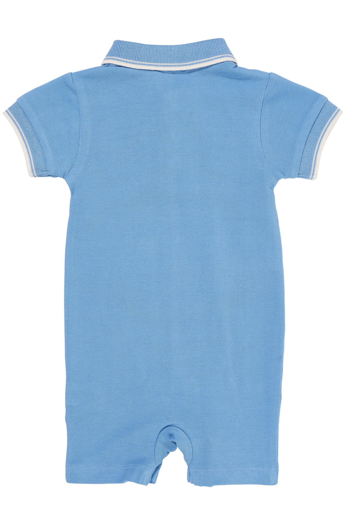 Copenhagen Colors - Pique Polo Romper Sky Blue