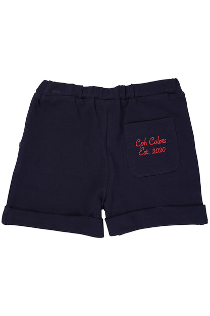 Copenhagen Colors - Pique Shorts Fold Up Navy