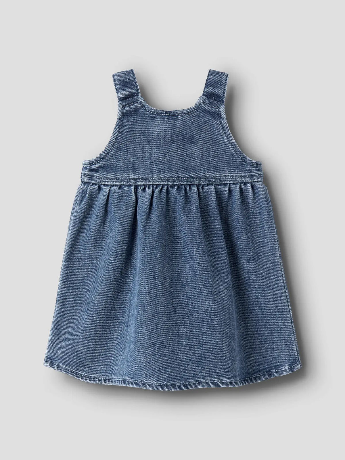 Lil' Atelier - Denim Spencer Baby Jurk | Medium Blue Denim