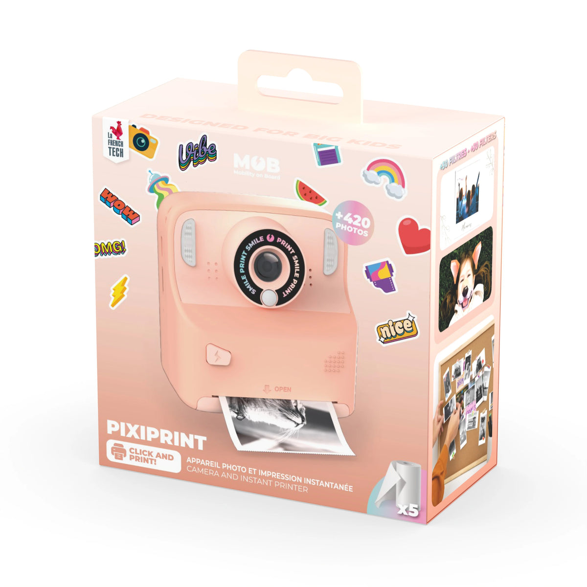 MOB Paris - PixiSmiley Camera | Pink