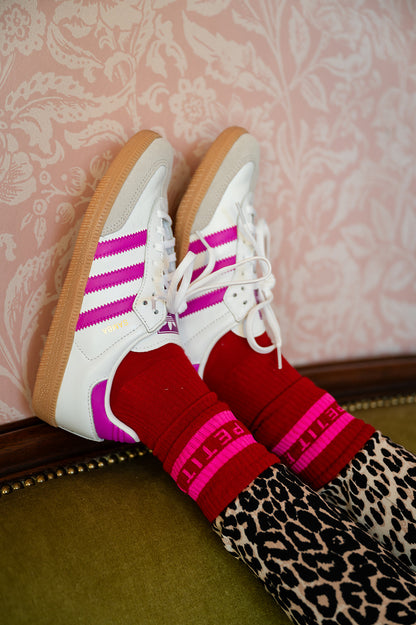 Petit Blush - Sport Sokken Red Pink