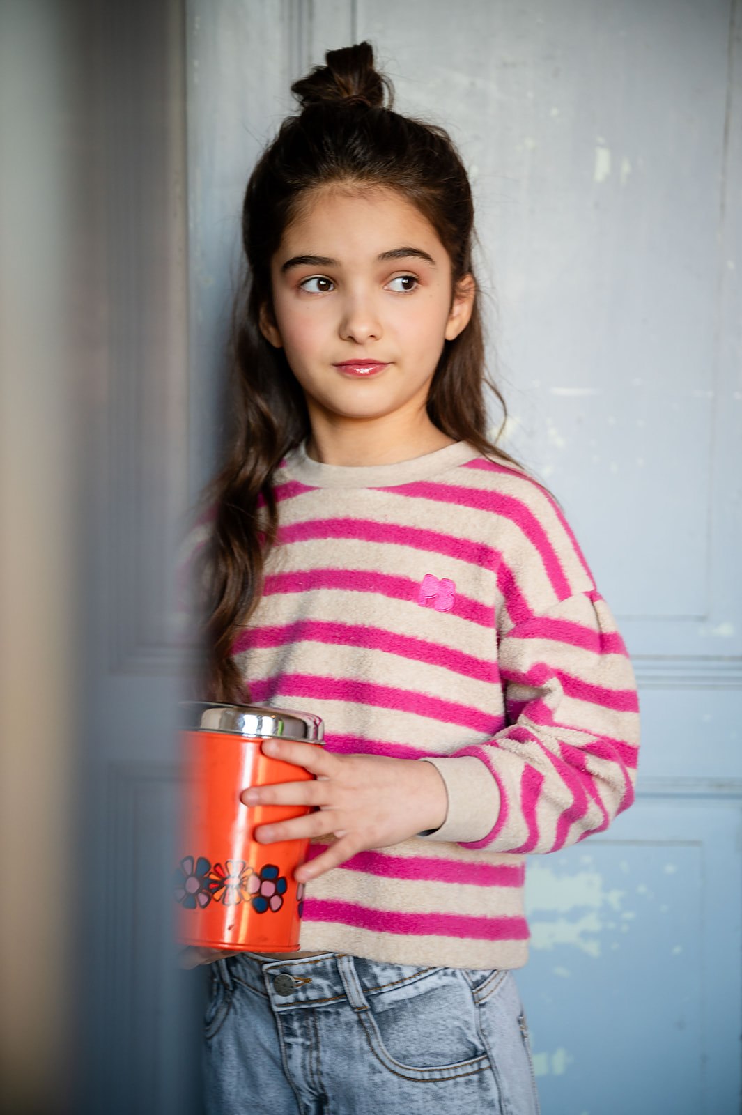 Petit Blush - Teddy Sweater Stripe