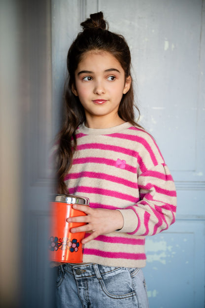Petit Blush - Teddy Sweater Stripe