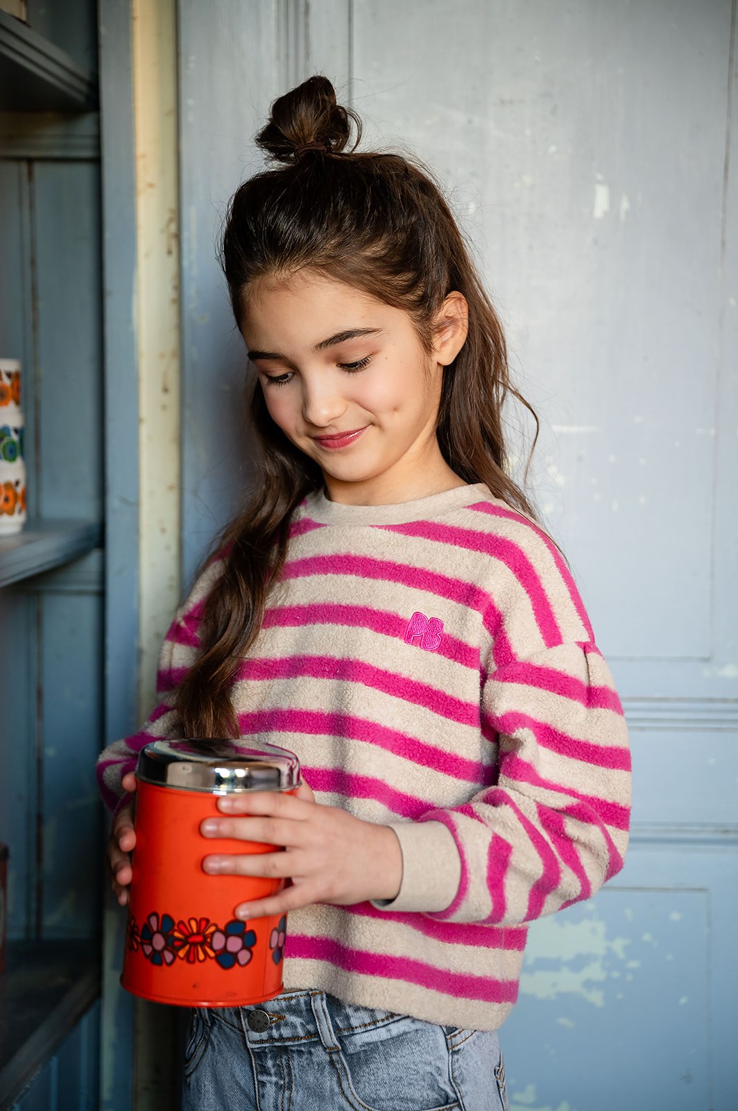 Petit Blush - Teddy Sweater Stripe
