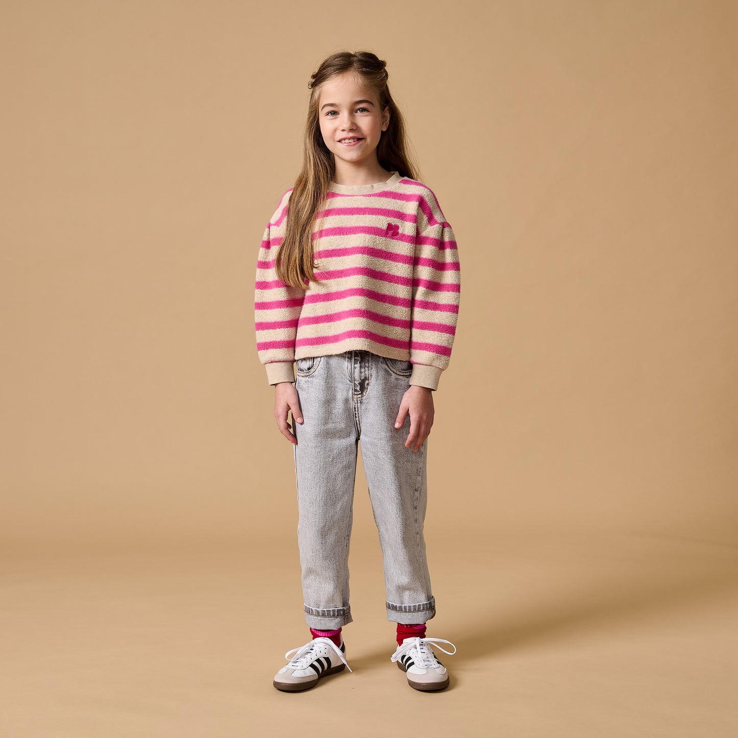 Petit Blush - Teddy Sweater Stripe