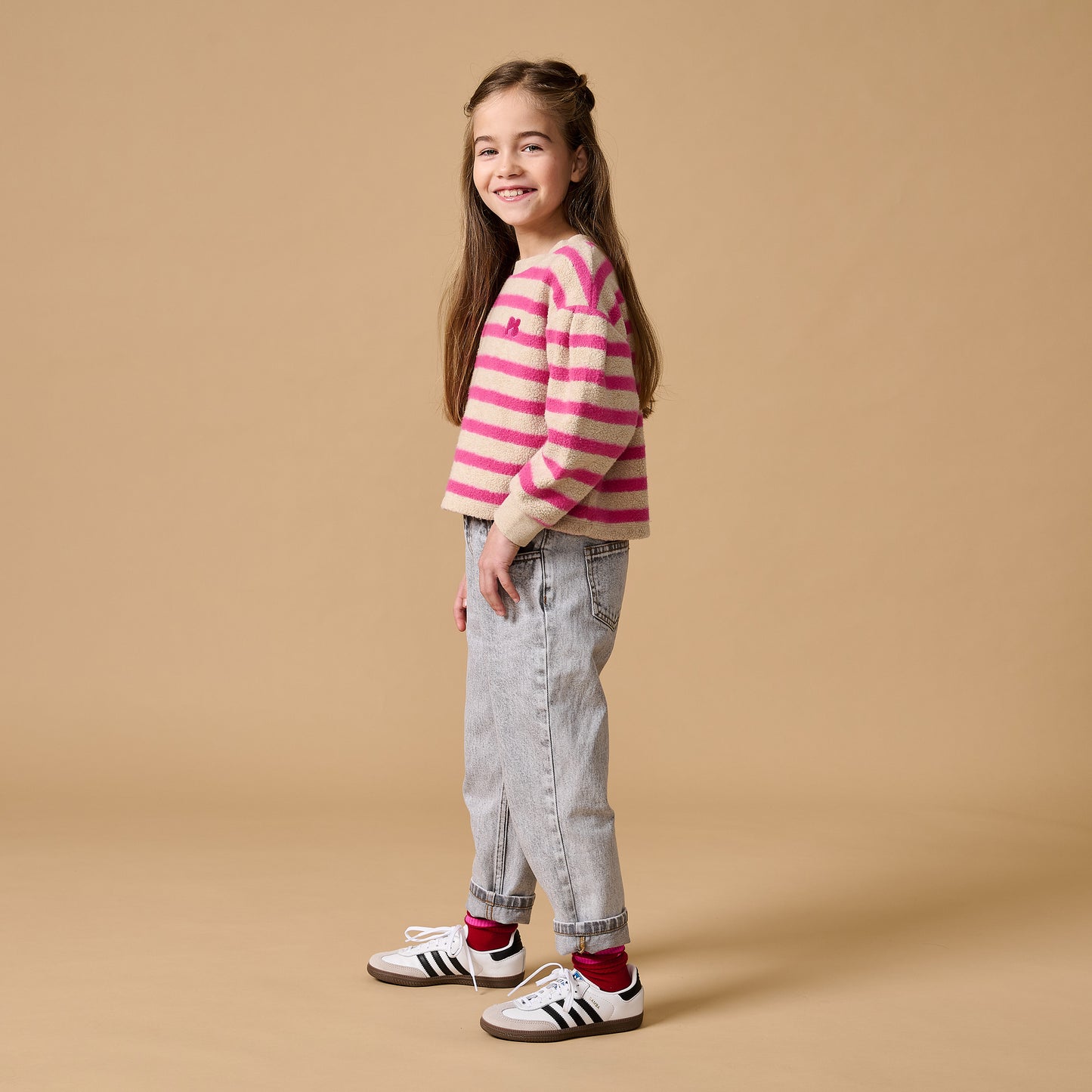 Petit Blush - Teddy Sweater Stripe