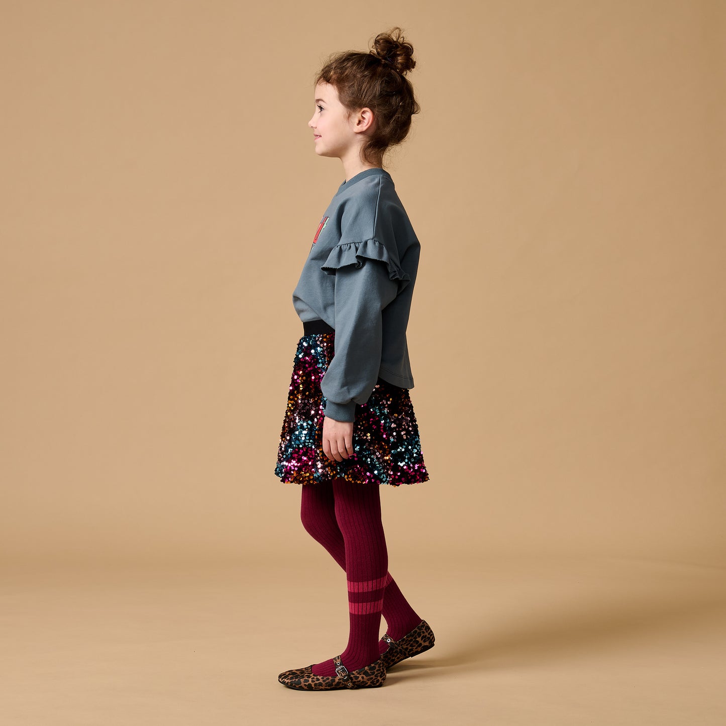 Petit Blush - Sequins Skirt Multi Color