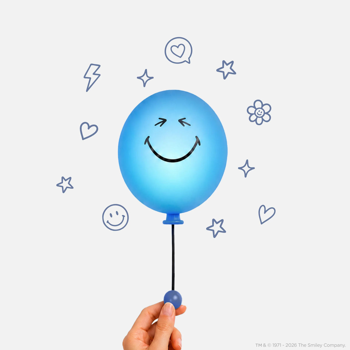 MOB Paris - Bubbly Light Smiley World® | Light Blue