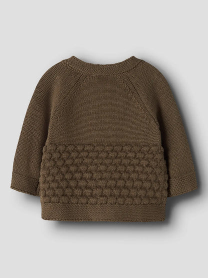 Lil' Atelier - Bubbel Gebreid Baby Vest | Teak