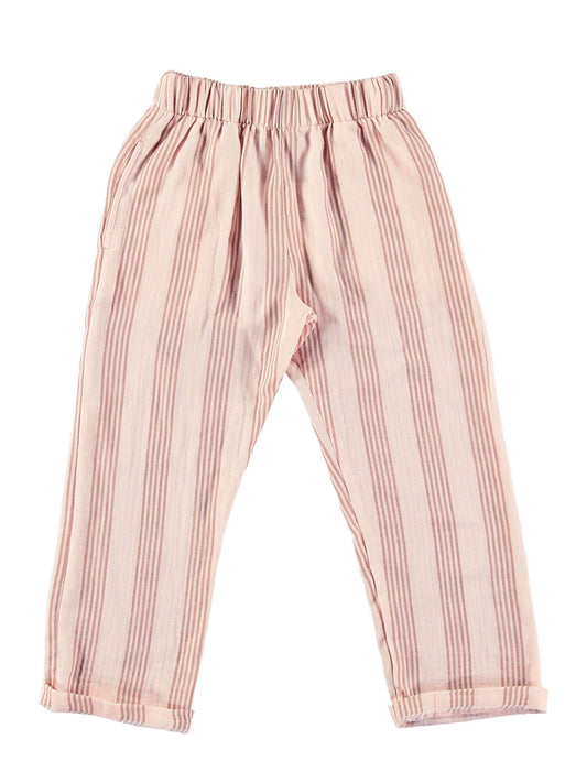 Tocoto Vintage Gestreepte broek in pyjamastijl Pink