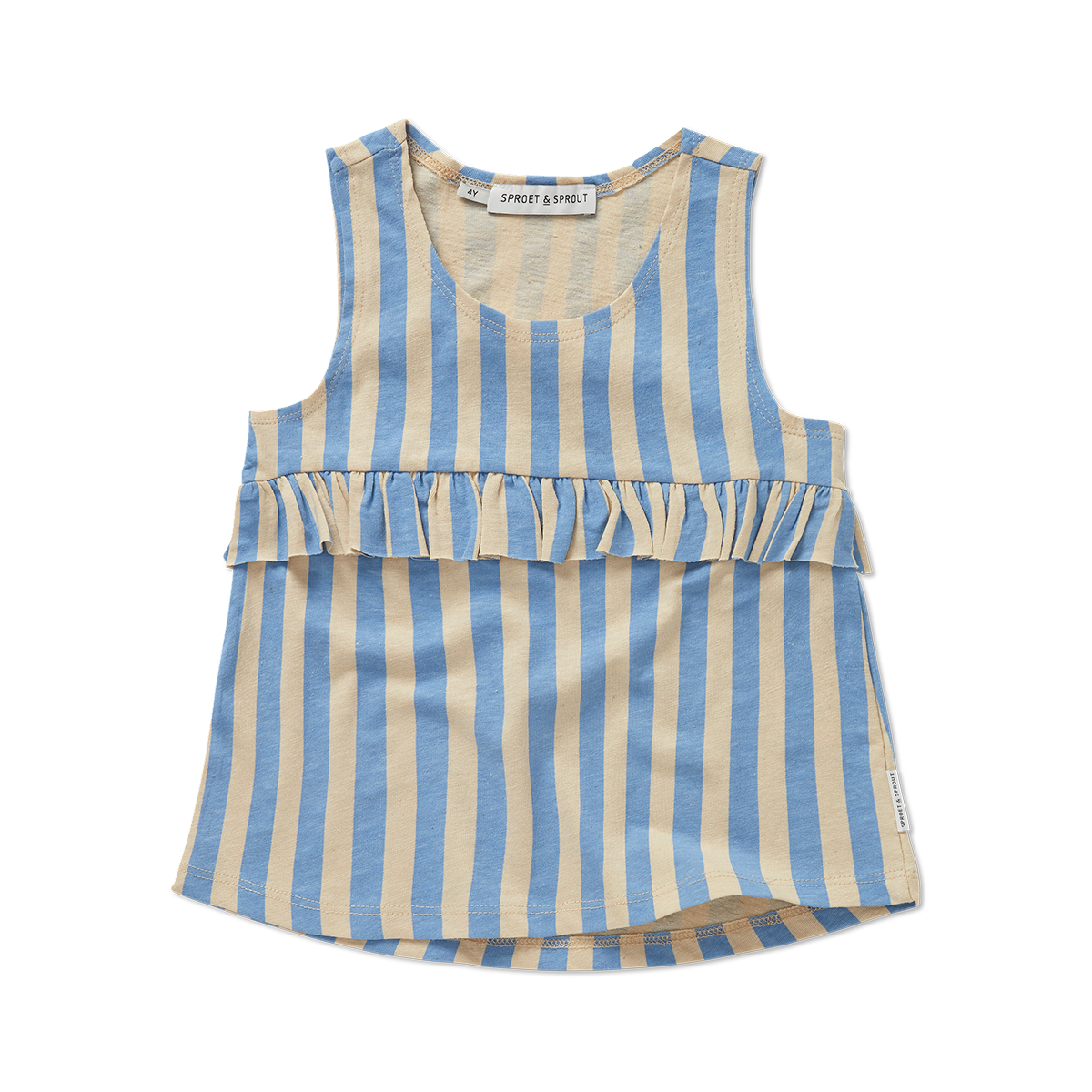 Sproet & Sprout - Ruffle singlet stripes