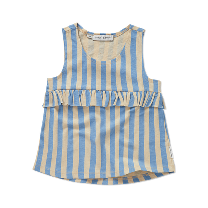 Sproet & Sprout - Ruffle singlet stripes