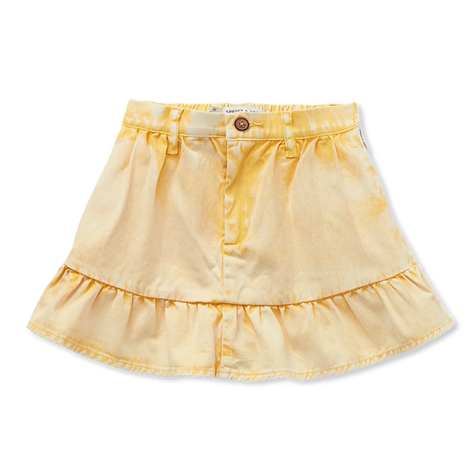 Sproet & Sprout - Denim Peplum Skirt | Pastel Yellow