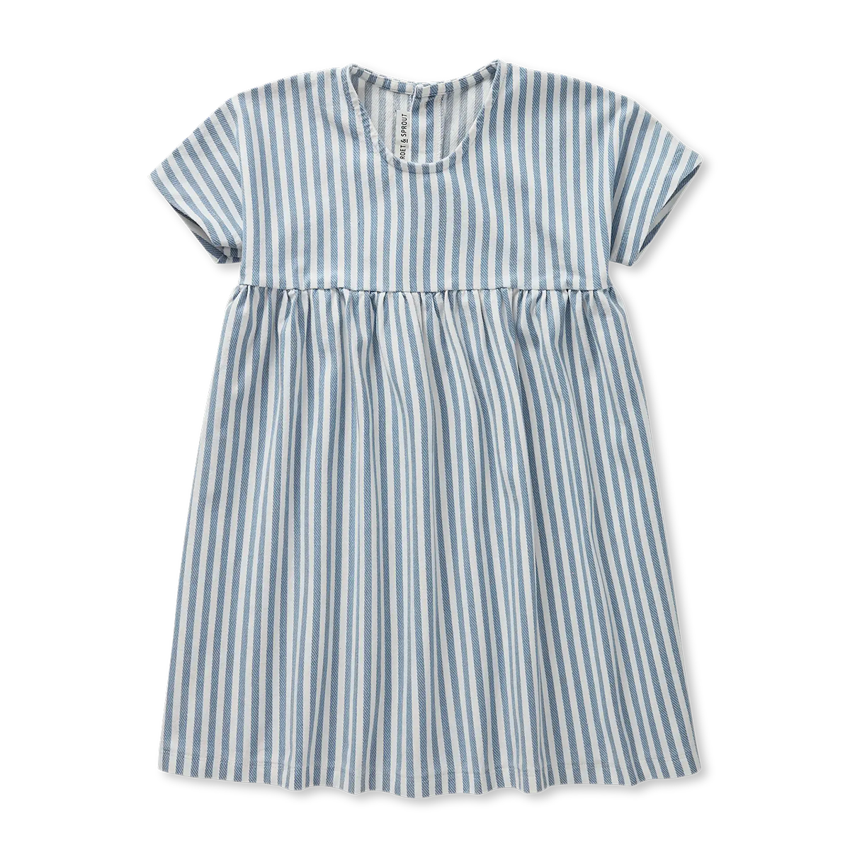 Sproet & Sprout - Striped A-line dress | Denim blue