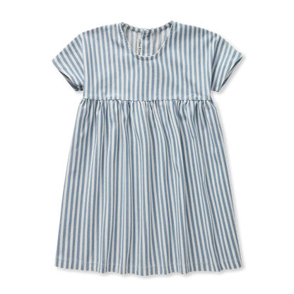 Sproet & Sprout - Striped A-line dress | Denim blue