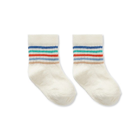 Sproet & Sprout - Baby Sport Sokken Blauw | Off White