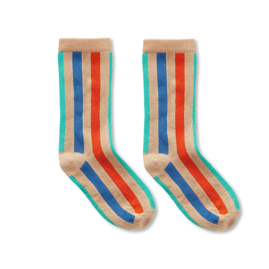Sproet & Sprout - Socks  | Multi Stripe Green
