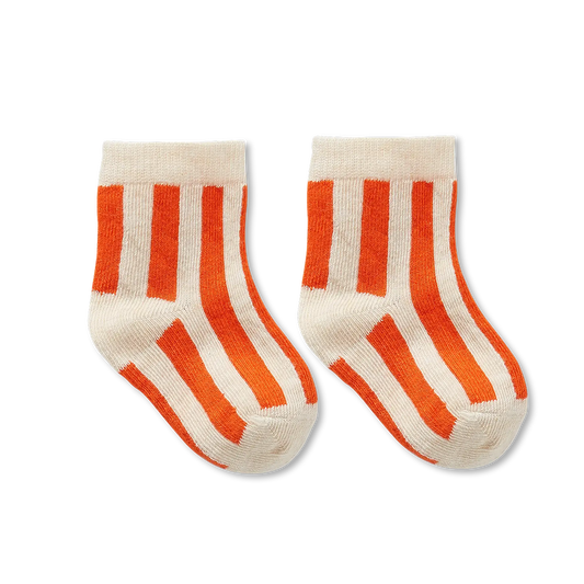Sproet & Sprout - Baby Sport Stripe | Orange Sesame