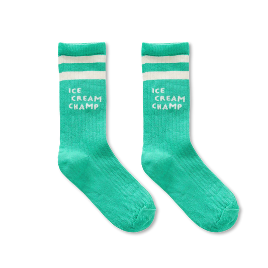 Sproet & Sprout - Socks ice cream champ | jade green