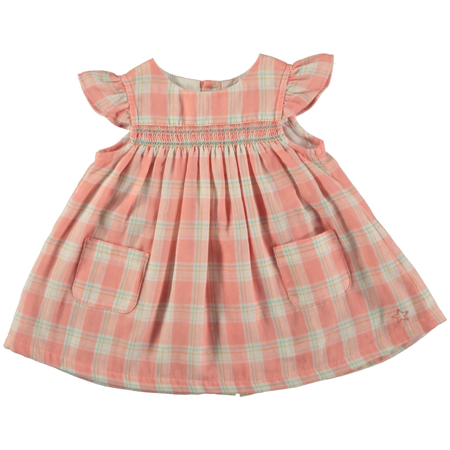 Tocoto Vintage Baby Jurk met ruitjesprint