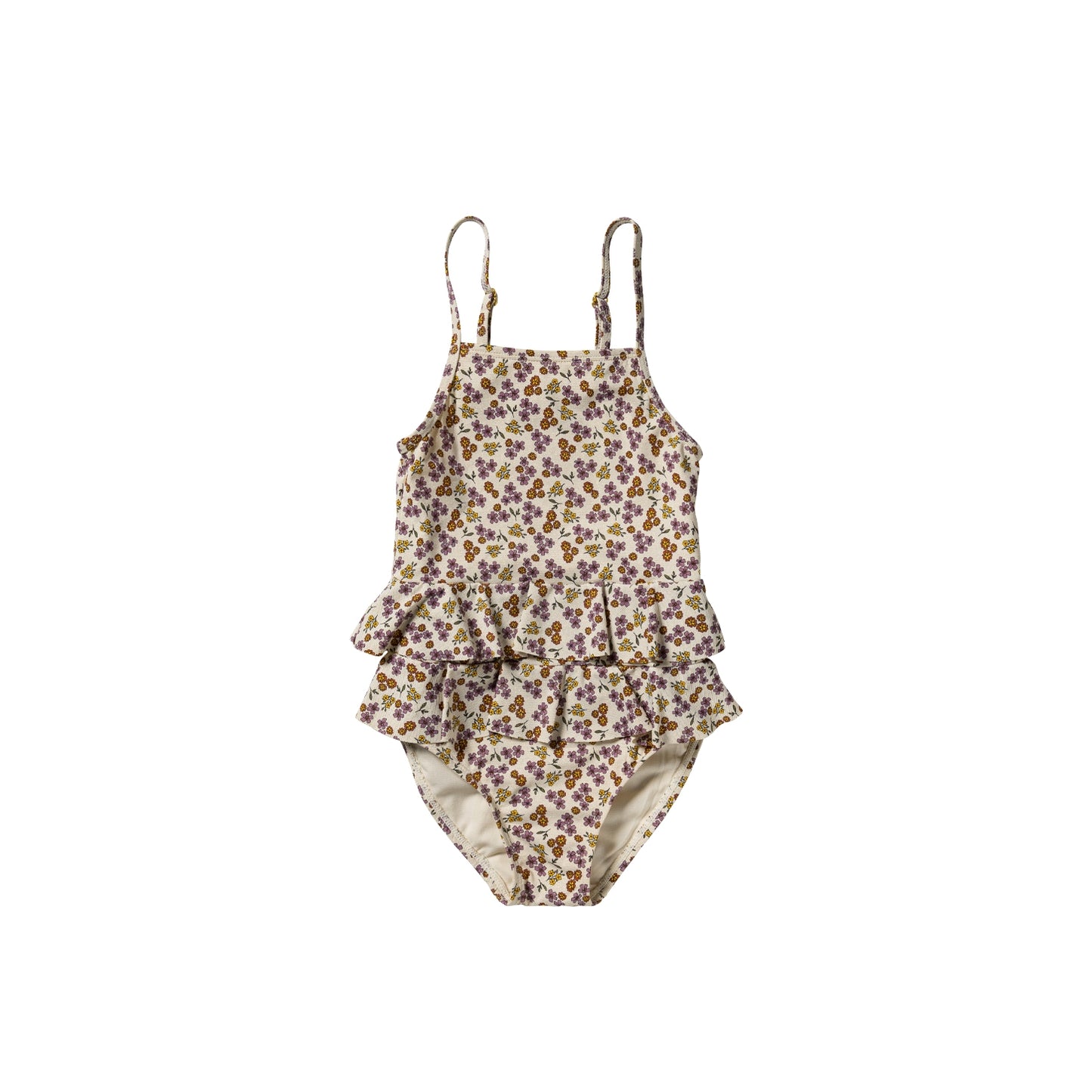 Salted Stories - Sparkly Flower Swimsuit – White Swan | Betoverend Meisjes Badpak met Glitterdetails