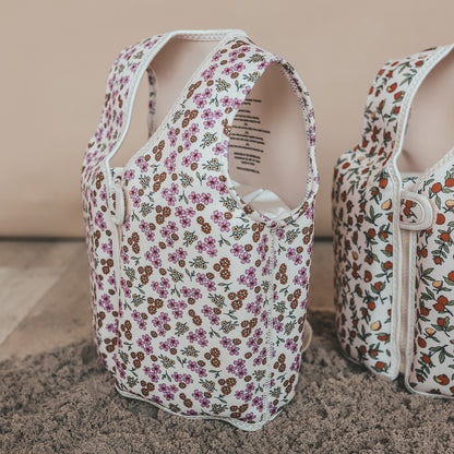 Salted Stories - Sparkly Flowers Floating Vest – White Swan | Veilig & Stijlvol Zwemvest voor Meisjes