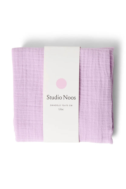 Studio Noos – Purple Swaddle Uni Hydrofiele Doek | Medium 70×70 cm