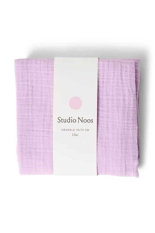 Studio Noos – Purple Swaddle Uni Hydrofiele Doek | Medium 70×70 cm
