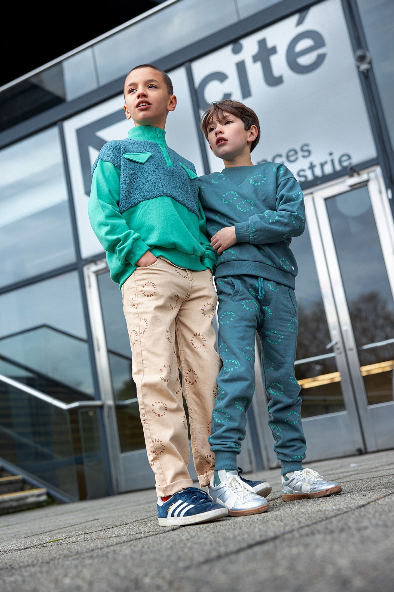 Sproet & Sprout - Anorak sweatshirt colourblock
