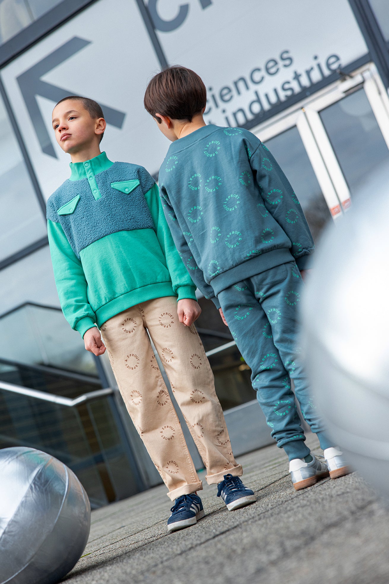 Sproet & Sprout - Anorak sweatshirt colourblock