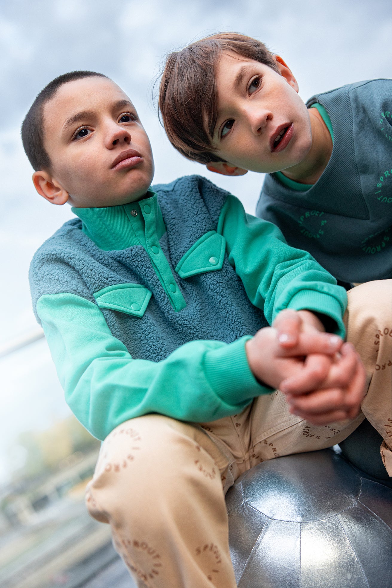 Sproet & Sprout - Anorak sweatshirt colourblock